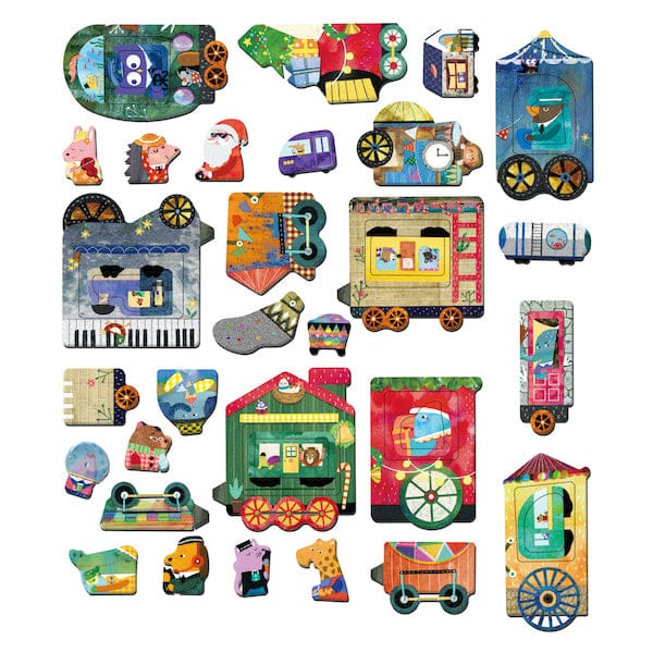 MierEdu Juegos Magnéticos Juego Magnético de Viajes Trenes - MierEdu ME0883