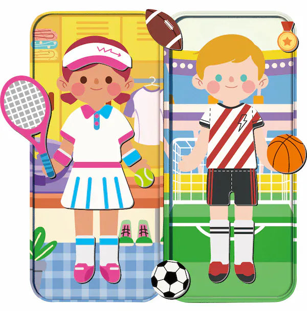 MierEdu Juegos Magnéticos Juego Magnético Estrellas del Deporte  - MierEdu ME0897