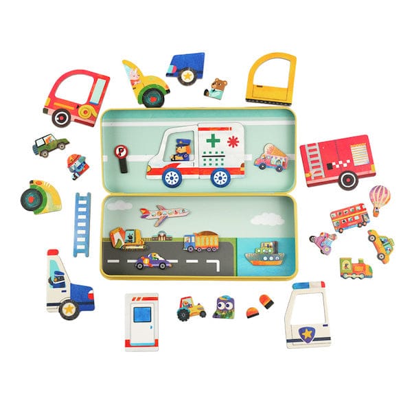 Mieredu Juegos Magnéticos Juego Magnético Viajes Vehículos - Mieredu ME0891