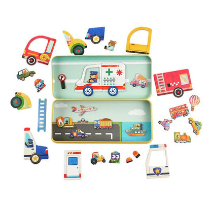 Mieredu Juegos Magnéticos Juego Magnético Viajes Vehículos - Mieredu ME0891