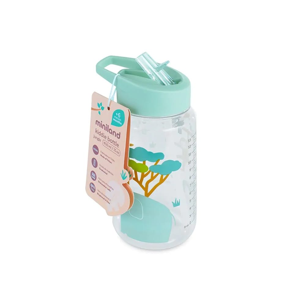 Miniland Alimentación Botella de tritán Kiddie Jungle - Minilland 89622