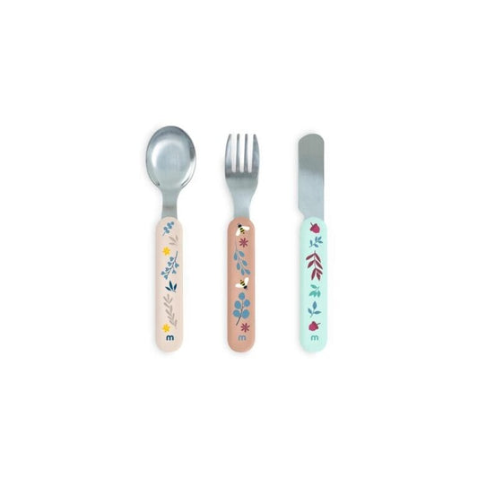 Miniland Alimentación Set de cubiertos infantiles Steel Cutlery Dreamland - Miniland 89752