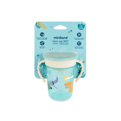 Miniland Alimentación Vaso de aprendizaje Sippy Cup 360 Jurassic - Miniland 89636