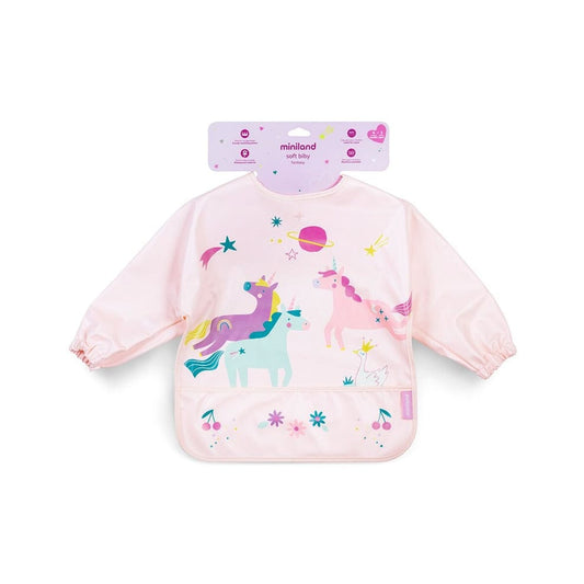 Miniland Baberos Babero con mangas Babi para cole Fantasy Soft Biby Fantasy - Miniland 89647