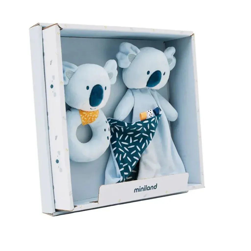 Miniland Juguetes de actividades para bebés Pack de regalo recién nacido Koala - Miniland 97380