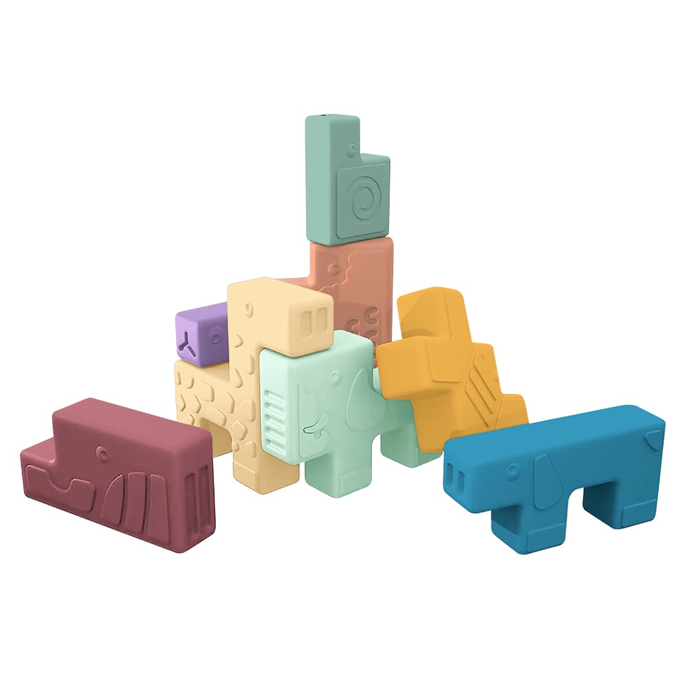Miniland Puzzles y encajes Puzzle Soft animal blocks - Miniland 46020