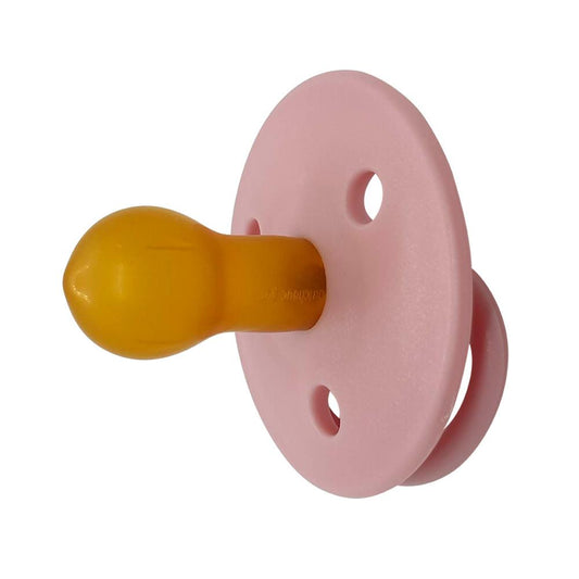 MININOR Chupete Chupetes redondos látex rosado 0M+ 2 unidades MN127