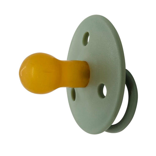 MININOR Chupete Chupetes redondos látex verde 0M+ 2 unidades MN129