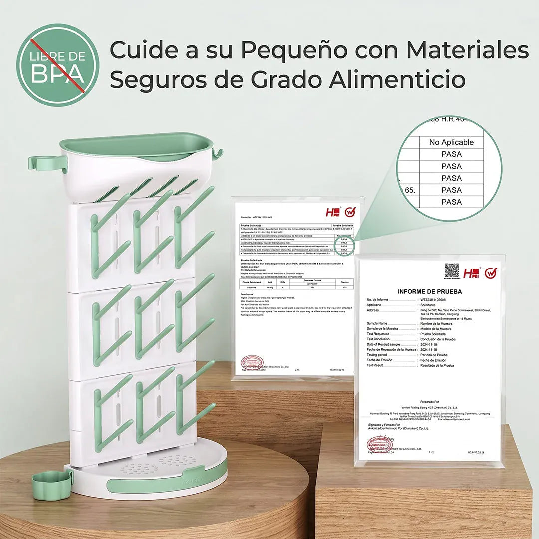 Momcozy Alimentación Escurridor Modular para Mamaderas DIY | Momcozy MCDK001R