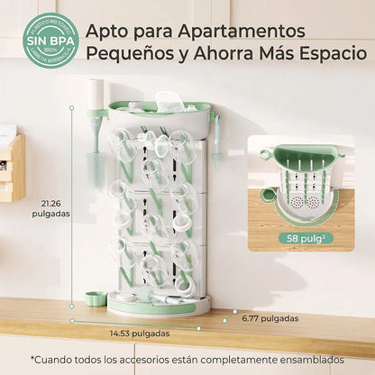 Momcozy Alimentación Escurridor Modular para Mamaderas DIY | Momcozy MCDK001R