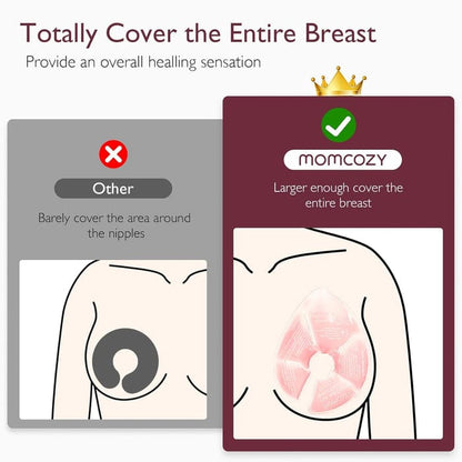 Momcozy Lactancia Materna Almohadillas de pecho frío y calor con 2 cubiertas suaves - Momcozy BF008-NA00NB-B