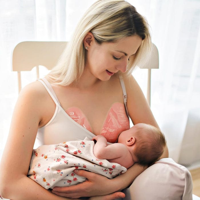 Momcozy Lactancia Materna Almohadillas de pecho frío y calor con 2 cubiertas suaves - Momcozy BF008-NA00NB-B