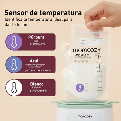 Momcozy Lactancia Materna Bolsas para almacenar leche materna con Boquilla 60un - Momcozy MCMSBS60
