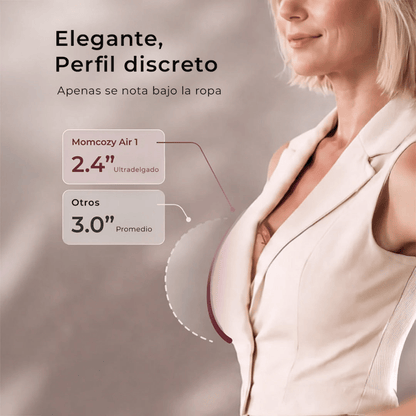 Momcozy Lactancia Materna Extractor de Leche Materna Doble Air 1 Ultra Slim - Momcozy MCAIR1DCR