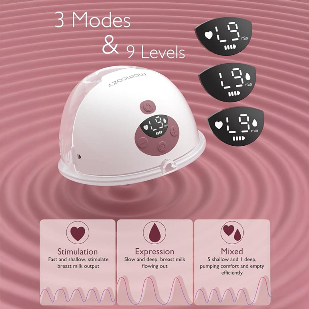 Momcozy Lactancia Materna Extractor de leche materna Doble M5 Smart - Momcozy MCM5SDR