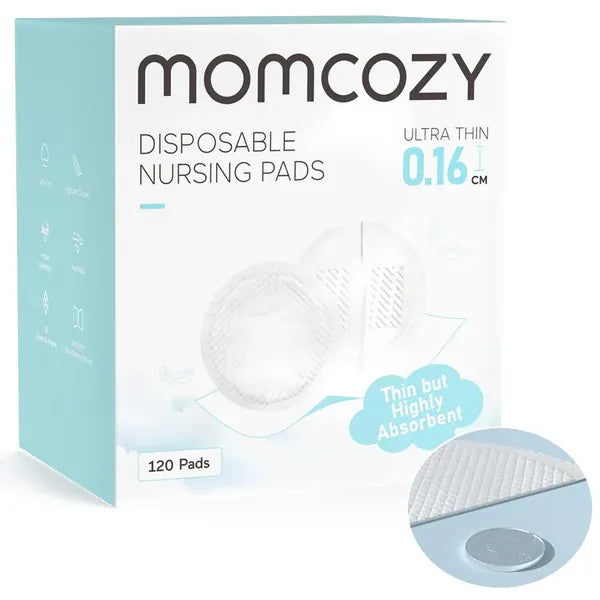 Momcozy Lactancia Materna Pads Absorbentes de Lactancia Ultra Delgados 120 un - Momcozy MCUTDNP120