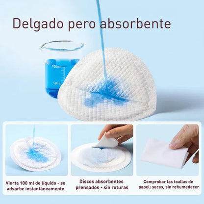 Momcozy Lactancia Materna Pads Absorbentes de Lactancia Ultra Delgados 120 un - Momcozy MCUTDNP120