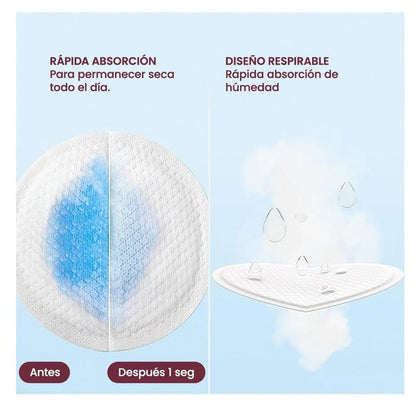 Momcozy Lactancia Materna Pads Absorbentes de Lactancia Ultra Delgados 60un - Momcozy MCUTDNP60