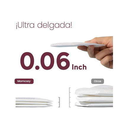 Momcozy Lactancia Materna Pads Absorbentes de Lactancia Ultra Delgados 60un - Momcozy MCUTDNP60