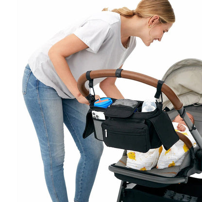 Momcozy Mochila Maternal Organizador para coche de paseo con portavasos - Momcozy MCSTRO1BLK