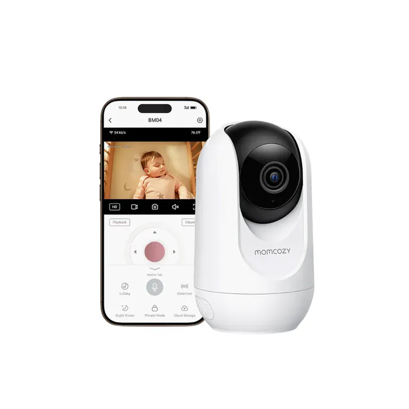 Momcozy Monitor / Cámara para bebé Cámara Adicional para Monitor de Bebé 1080P con Pantalla de 5.5"- Momcozy MCBM04CAD