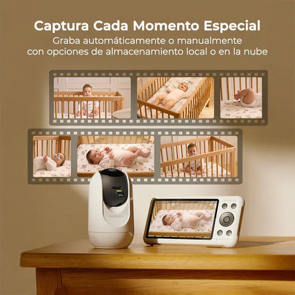 Momcozy Monitor / Cámara para bebé Cámara Adicional para Monitor de Bebé 1080P con Pantalla de 5.5"- Momcozy MCBM04CAD