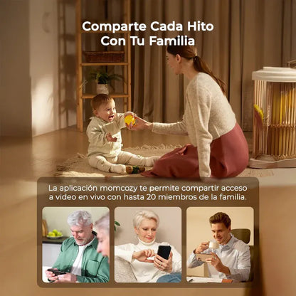 Momcozy Monitor / Cámara para bebé Cámara Adicional para Monitor de Bebé 1080P con Pantalla de 5.5"- Momcozy MCBM04CAD