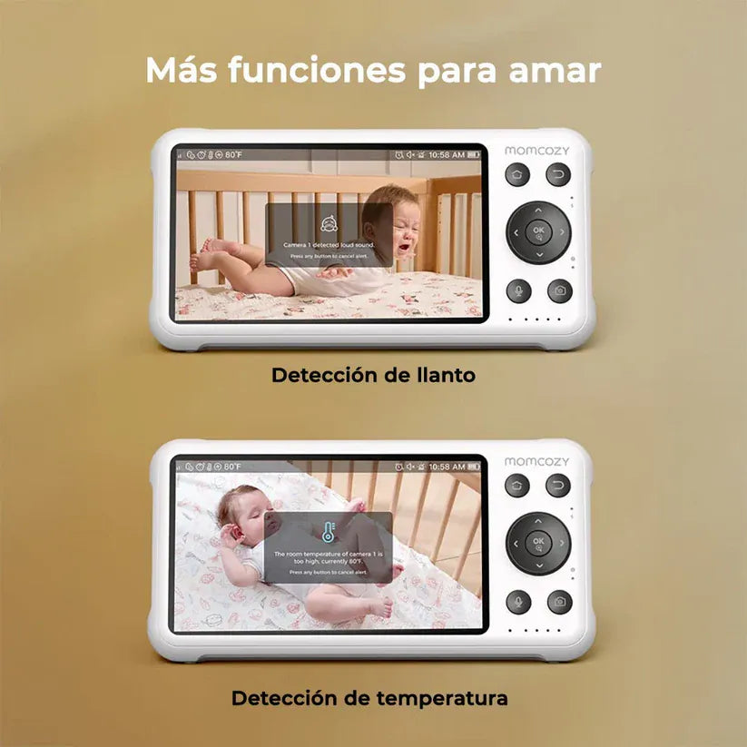 Momcozy Monitor / Cámara para bebé Cámara Adicional para Monitor de Bebé 1080P con Pantalla de 5.5"- Momcozy MCBM04CAD