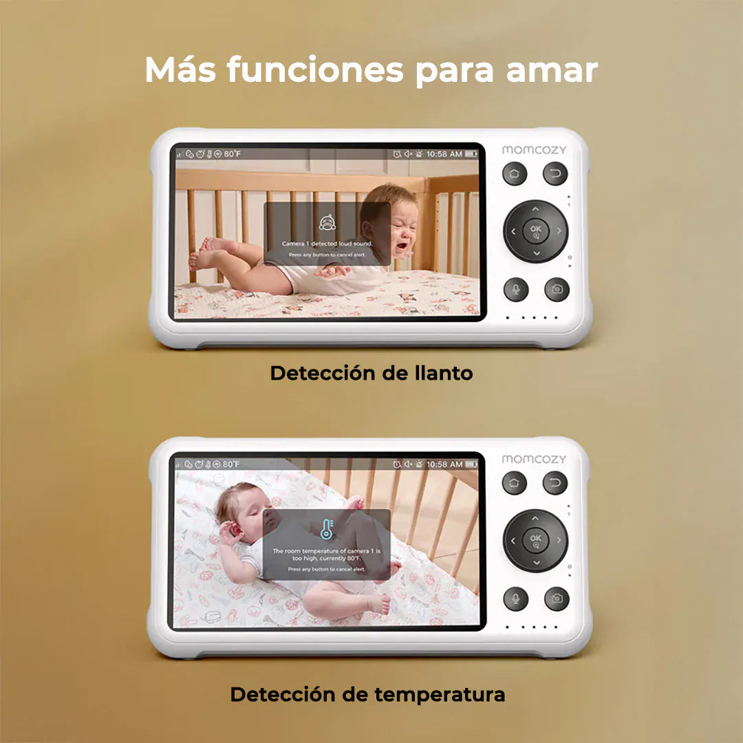 Momcozy Monitor / Cámara para bebé Monitor de Bebe Full HD Wi-Fi 5"- MomCozy MCBM04