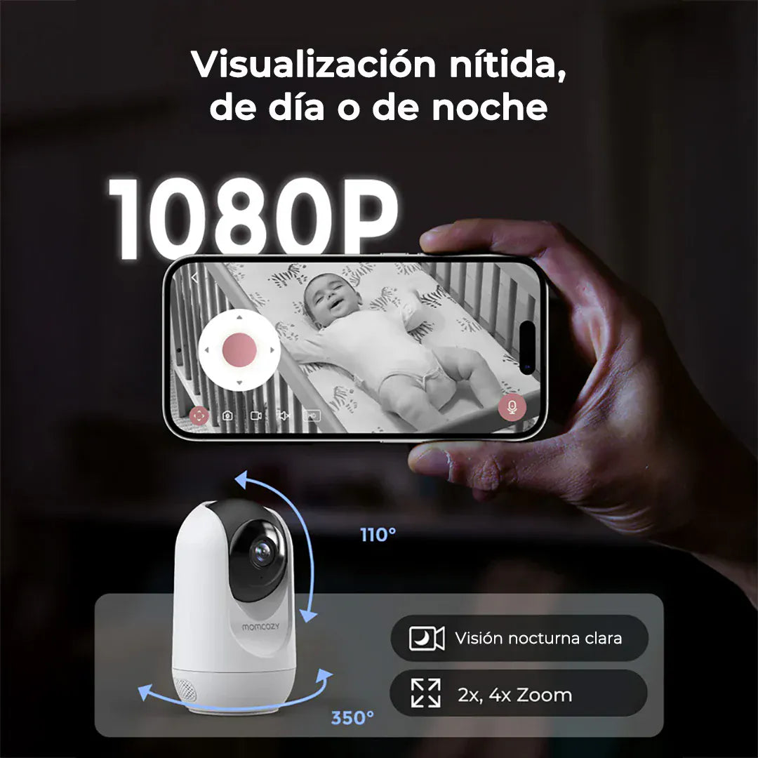 Momcozy Monitor / Cámara para bebé Monitor de Bebe Full HD Wi-Fi 5"- MomCozy MCBM04