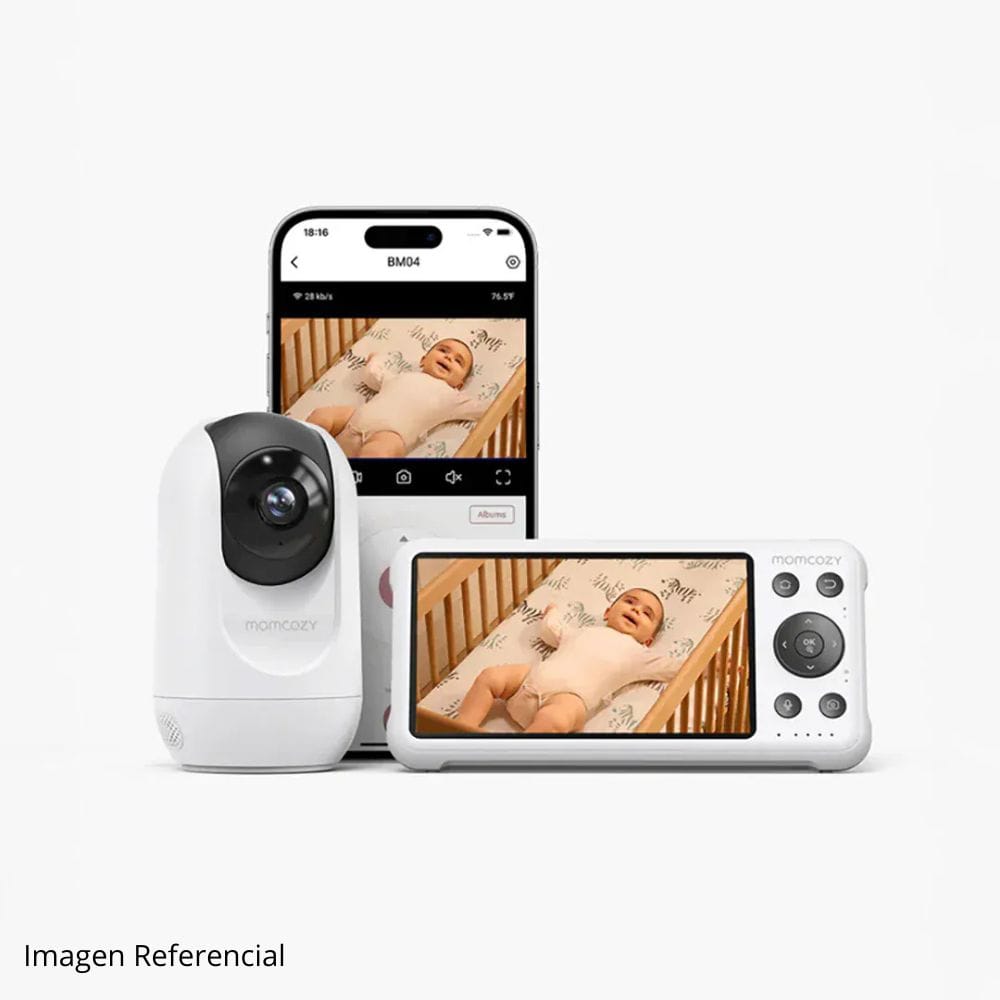 Momcozy Monitor / Cámara para bebé Monitor de bebe WiFi con pantalla HD de 5" - Momcozy MCBM04