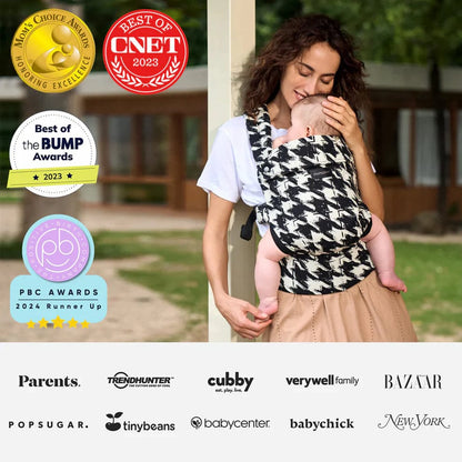 Momcozy Portabebés 3 en 1  Pata de Gallo Algodón - Momcozy MCPBPGALL