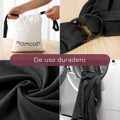 Momcozy portabebes Portabebé Fular Black - Momcozy MCPBFBLK