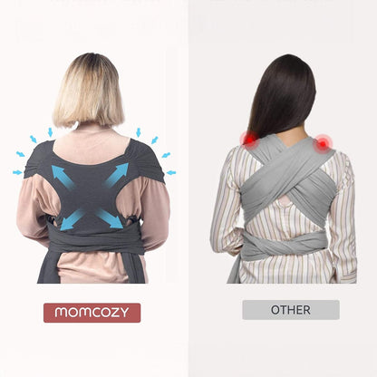 Momcozy portabebes Portabebés fular Marrón - Momcozy CR001-DA00NB-A