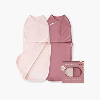 Momcozy Sacos de Dormir Manta de Arrullo Easy Swaddle 0-3 Meses Pink/White | Momcozy MCSJ019P
