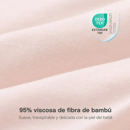 Momcozy Sacos de Dormir Saco de Dormir Bebé 1.5 TOG Talla M 6-12 Meses PINK | Momcozy MCSB011PM