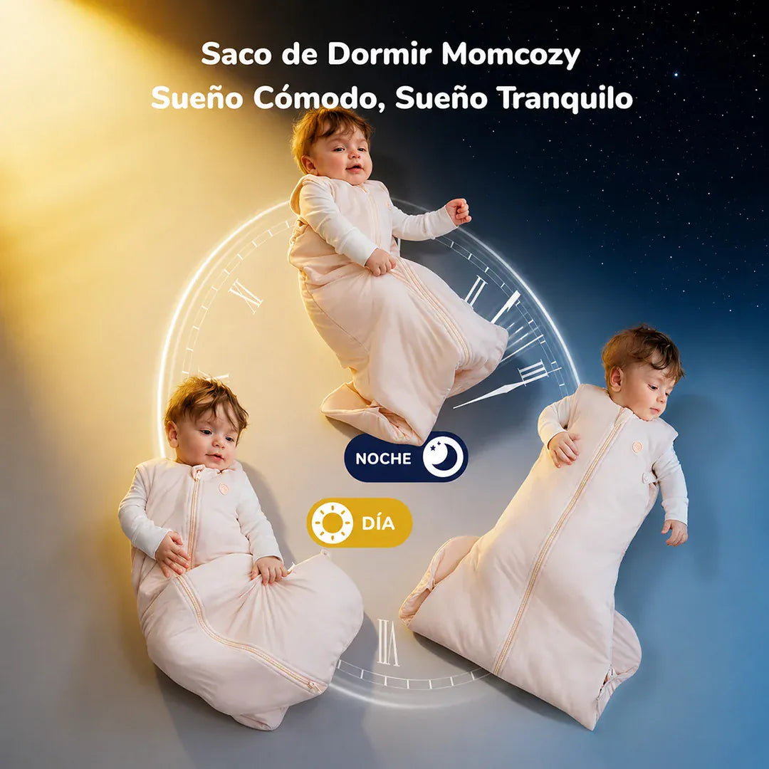 Momcozy Sacos de Dormir Saco de Dormir Bebé 1.5 TOG Talla M 6-12 Meses PINK | Momcozy MCSB011PM