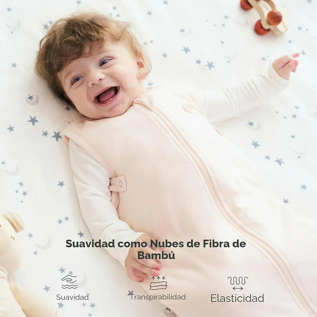 Momcozy Sacos de Dormir Saco de Dormir Bebé 1.5 TOG Talla M 6-12 Meses PINK | Momcozy MCSB011PM