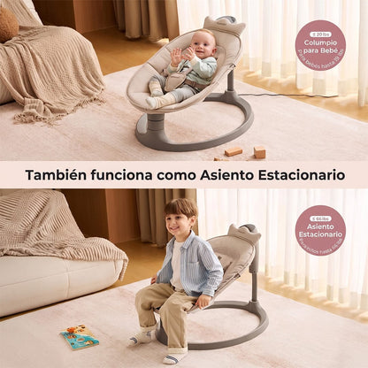 Momcozy Sillas Mecedoras Mecedora Eléctrica 2 en 1 Columpio Convertible para Bebé - Momcozy MCCAW03