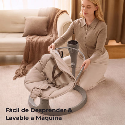 Momcozy Sillas Mecedoras Mecedora Eléctrica 2 en 1 Columpio Convertible para Bebé - Momcozy MCCAW03
