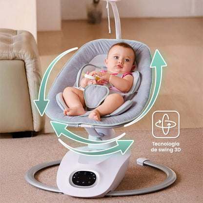 Momcozy Sillas Mecedoras Silla mecedora y Columpio eléctrico 3D Coco Sway - Momcozy MCCS3D10NB