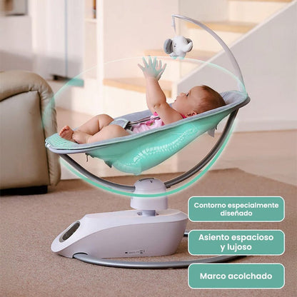 Momcozy Sillas Mecedoras Silla mecedora y Columpio eléctrico 3D Coco Sway - Momcozy MCCS3D10NB