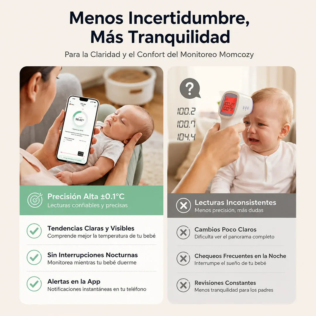 Momcozy Termometro Termómetro Continuo para Bebé - Momcozy MCTH003