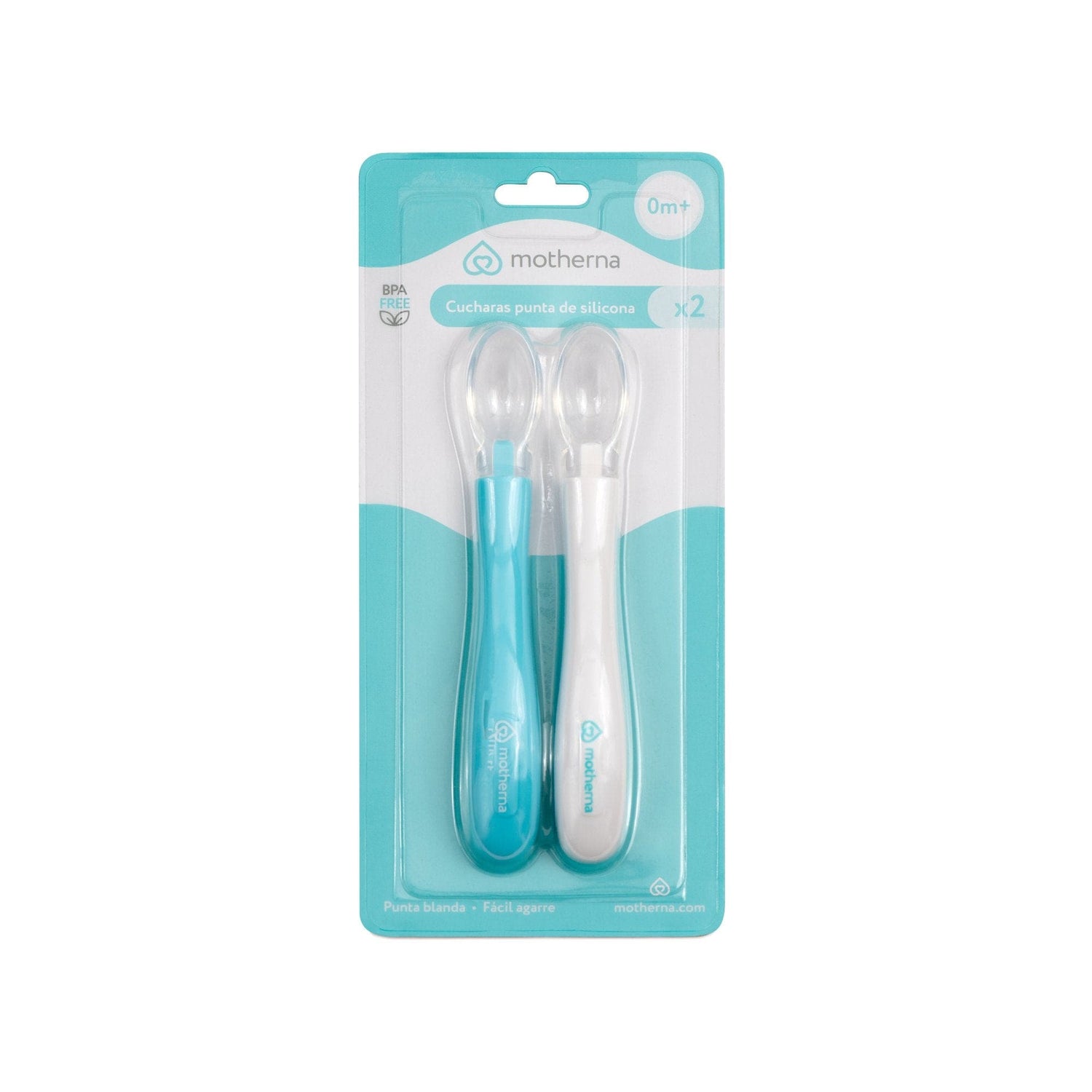 Motherna Alimentación Cucharas punta de silicona 2 uds. - Motherna MT113