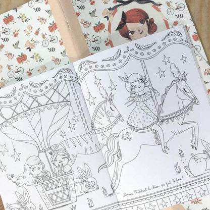 MOULIN ROTY Arte / Manualidades Cuaderno para colorear Las Parisinas - Moulin Roty 642575