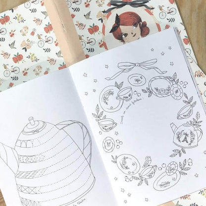 MOULIN ROTY Arte / Manualidades Cuaderno para colorear Las Parisinas - Moulin Roty 642575