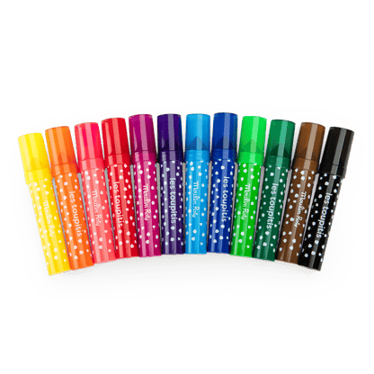 Moulin Roty Arte / Manualidades Marcadores gruesos punta cónica 12 uds - Moulin Roty 679607