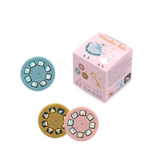 Moulin Roty Linterna de Historias Caja con 3 discos para linterna proyectora de cuentos - Moulin Roty 667365