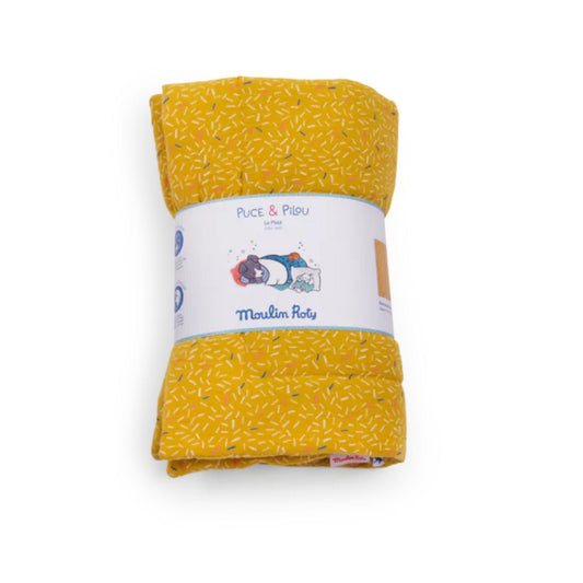 Moulin Roty Manta Mantita amarilla Puce & Pilou - Moulin Roty 684066