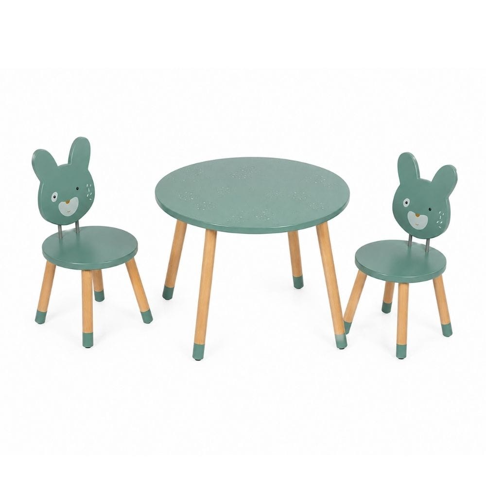 Moulin Roty Otros Decoración Pack Mesa Infantil + 2 Sillas Trois Petits Lapins - Moulin Roty